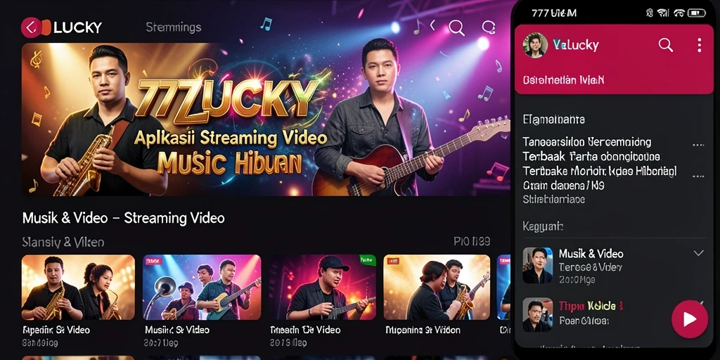 Antarmuka pengguna 777LUCKY untuk Streaming Video yang intuitif dan menarik.
