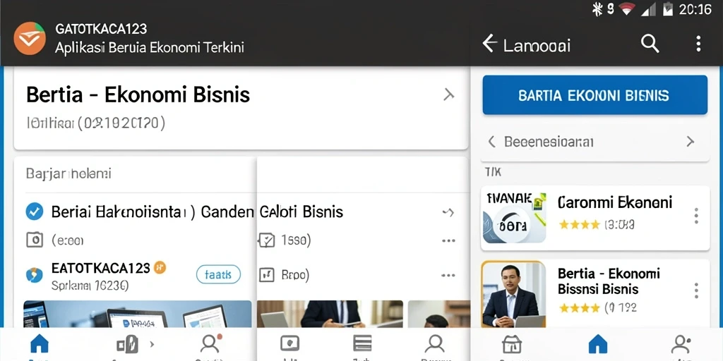 Antarmuka berita ekonomi GATOTKACA123 yang intuitif.
